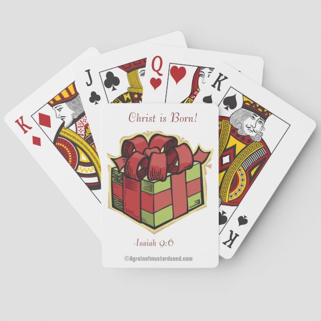 Christ is Born Poker Cards (Back)