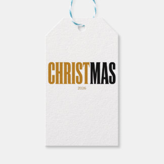 Christ Is Christmas Gold Gift Tag