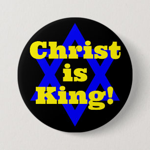 Christ is King!  Button