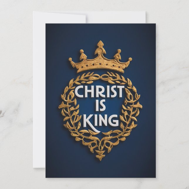 Christ is King Holiday Card (Front)