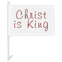 Christ is King | Red Text on White
