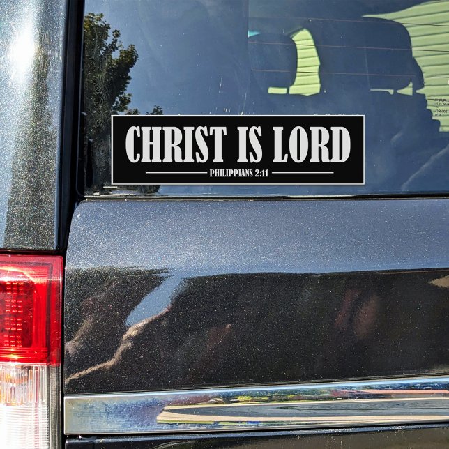 Christ is Lord Black and White Vinyl Sticker (Creator Uploaded)