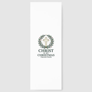 Christ Is My Christmas Tradition Vintage Cross Des Bookmarks
