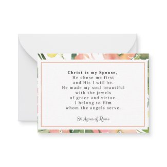 Christ Is My Spouse Notecard