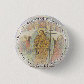 Christ is Risen 2025 Round Button