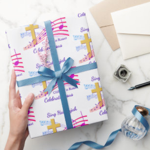 Christ is Risen Christian Easter Wrapping Paper