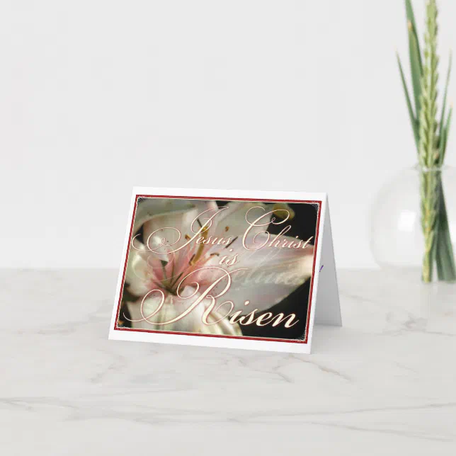 Christ is Risen Easter Card | Zazzle