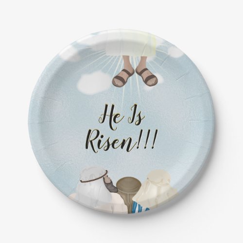 Christ Is Risen Easter Paper Plates