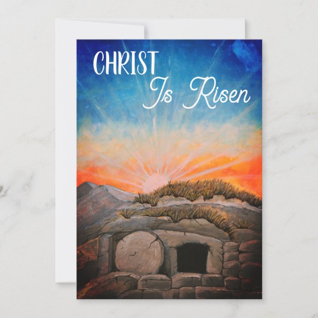Christ is Risen Hallelujah Easter Card (Front)