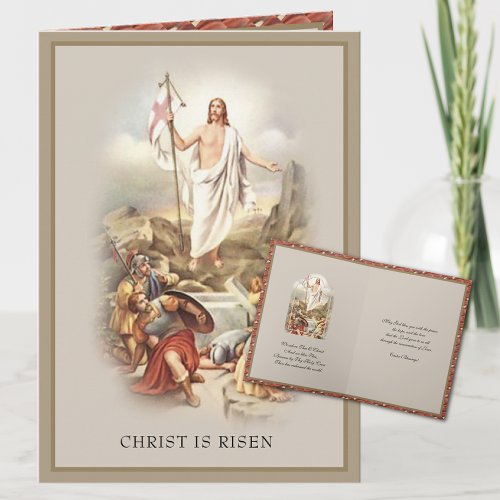 Christ is Risen Happy Easter Resurrection Holiday Card