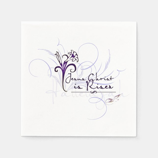 Christ is Risen! Paper Napkins (Front)