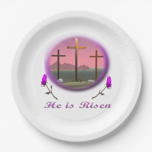 Christ is Risen Paper Plates