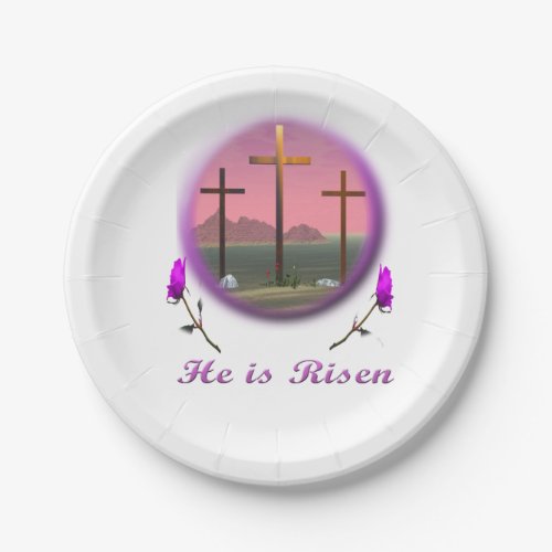 Christ is Risen Paper Plates