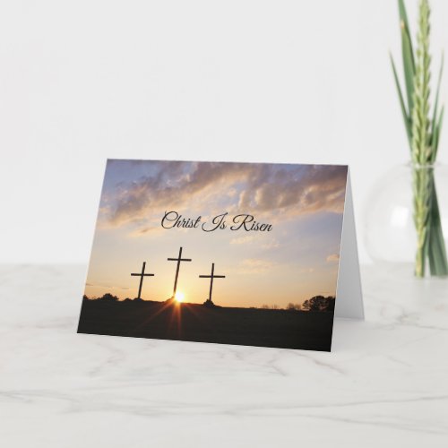 Christ is Risen Religious Easter Thank You Card