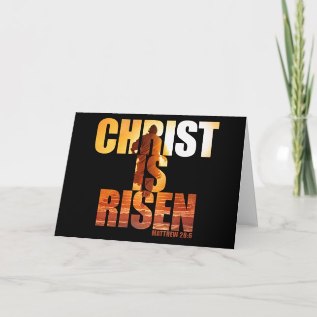 Christ Is Risen - Resurrection of Jesus Easter   Card (Front)