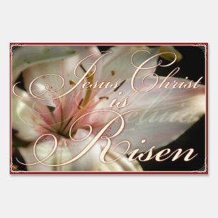 Christ is Risen resurrection Yard Sign