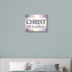 CHRIST Is the Head of This Home Christian Canvas Photo Tile