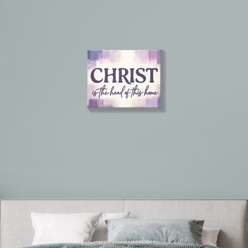 CHRIST Is the Head of This Home | Christian Canvas Photo Tile