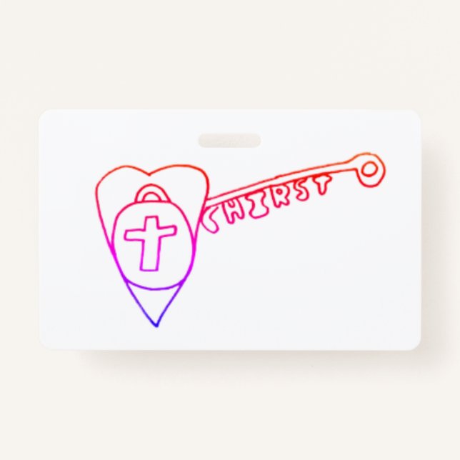 Christ is the Key  Badge (Front)