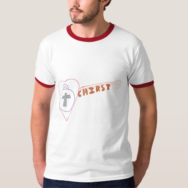 Christ is the Key Men's Basic Ringer T-Shirt (Front)