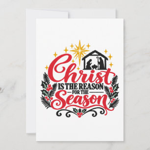 Christ Is the Reason for the Season Christian Invitation