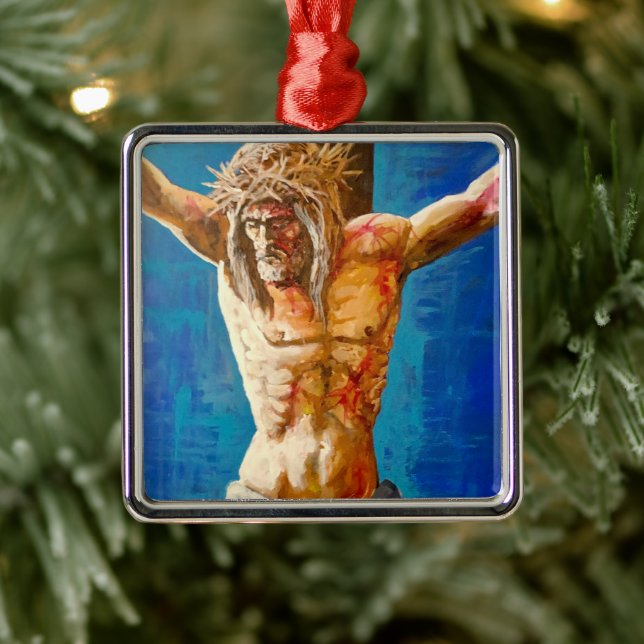 Christ Jesus  Metal Ornament (Tree)