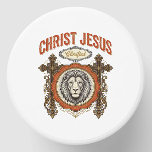 Christ Jesus Vintage Lion Faith Mini Candle Favors