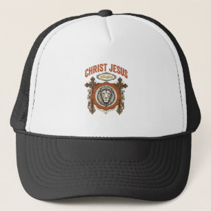 Christ Jesus Vintage Lion Faith Trucker Hat