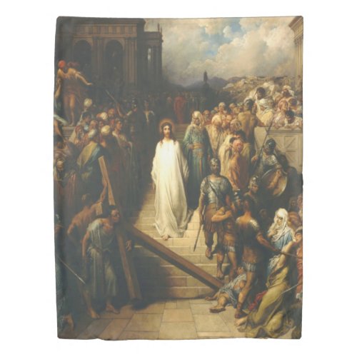 Christ Leaving Praetorium _ Gustave Dore Duvet Cover