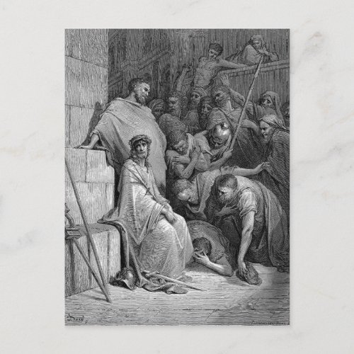 Christ Mocked Postcard