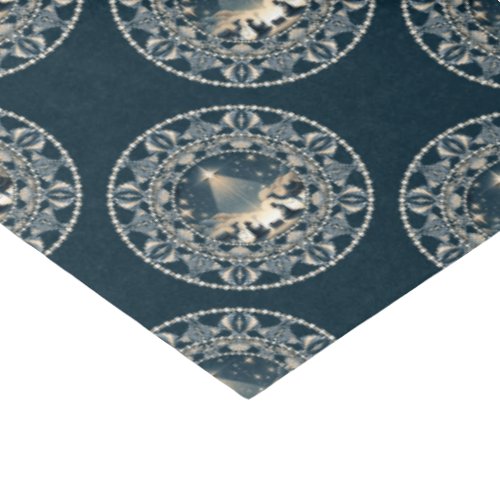 Christ Nativity Star of Wonder Polka Dot Mandala Tissue Paper