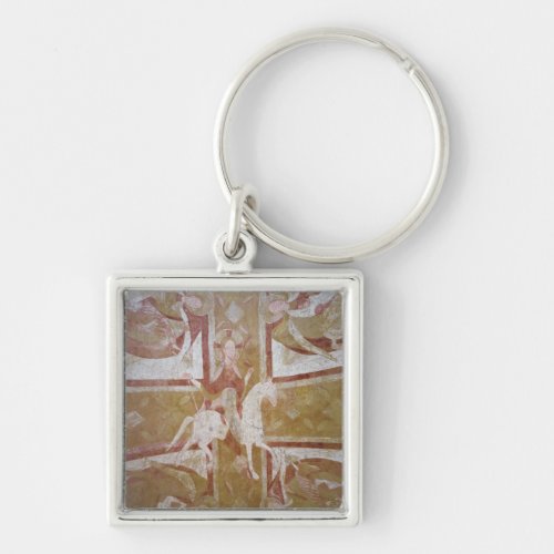 Christ on a white horse keychain