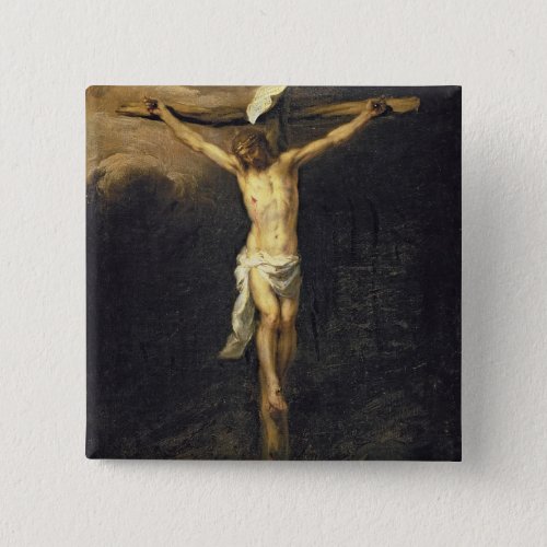 Christ on the Cross 1672 Button
