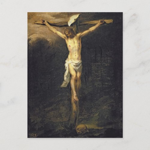 Christ on the Cross 1672 Postcard