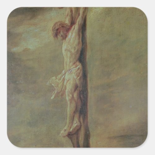 Christ on the Cross c1646 Square Sticker