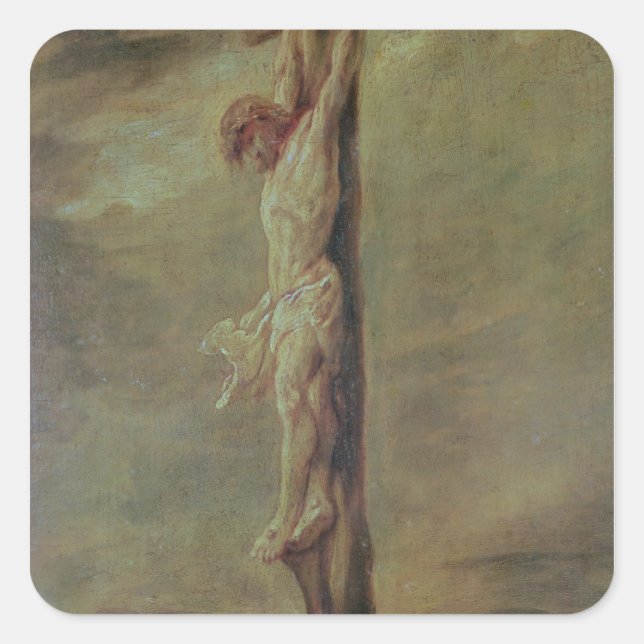 Christ on the Cross, c.1646 Square Sticker (Front)