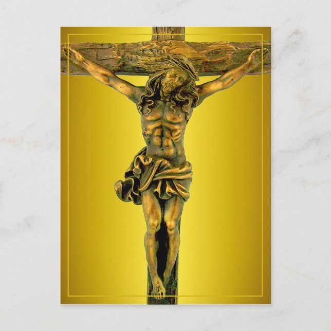 Christ on the Cross Postcard (Front)