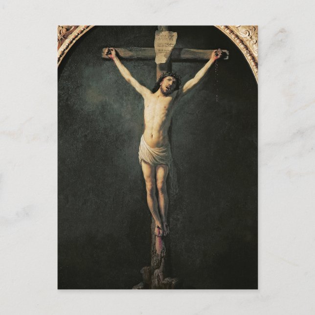Christ on the Cross Postcard (Front)