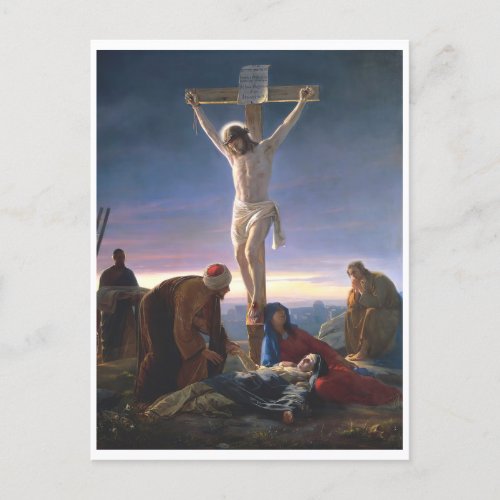 Christ on the Cross Religious  Postcard