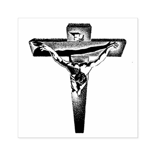 Christ on the Cross Rubber Stamp