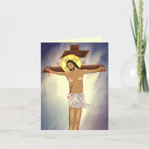 Christ on the Cross Stationary Card