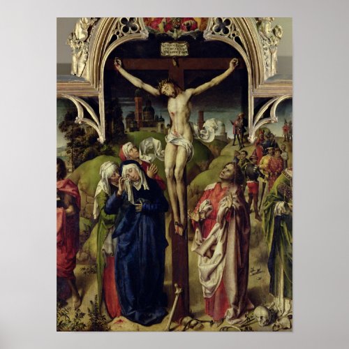 Christ on the Cross the Holy Women Poster