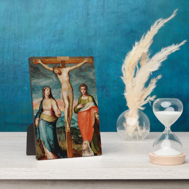 Christ on the Cross with Saints Plaque (Side)