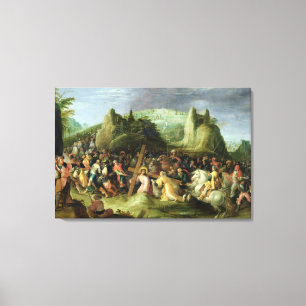 Christ on the Road to Calvary Canvas Print