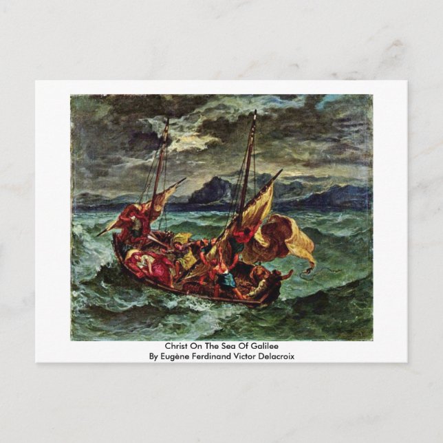 Christ On The Sea Of Galilee Postcard (Front)