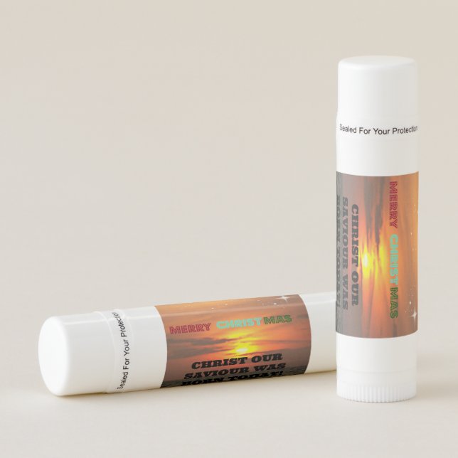 Christ Our Saviour Was Born Today Lip Balm (Front)