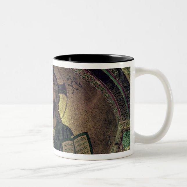 Christ Pantocrat in the apse Two-Tone Coffee Mug (Right)