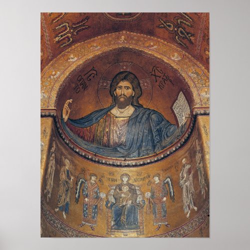 Christ Pantocrator and the Madonna Poster