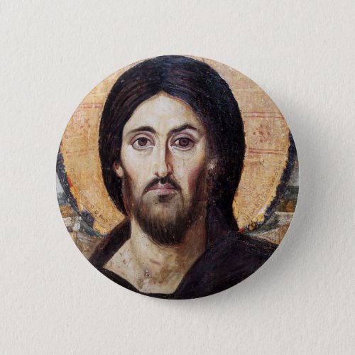 Christ Pantocrator Button