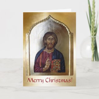Christ Pantocrator - Byzantine Style Icon